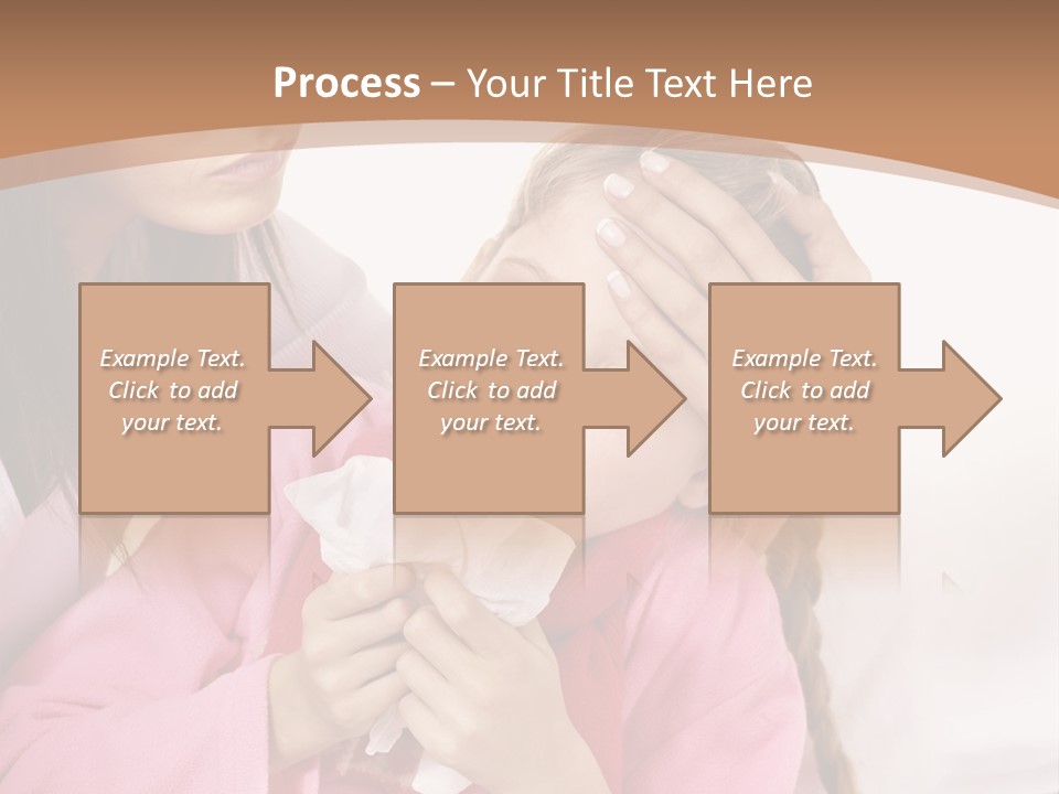 Little Girl Girl Pain PowerPoint Template