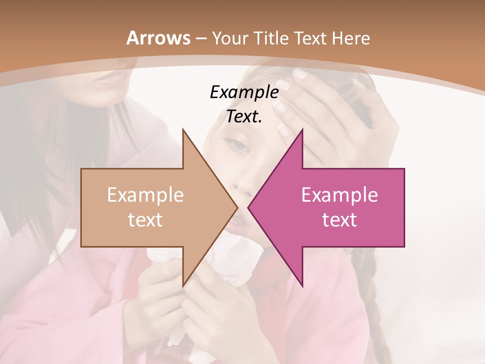 Little Girl Girl Pain PowerPoint Template