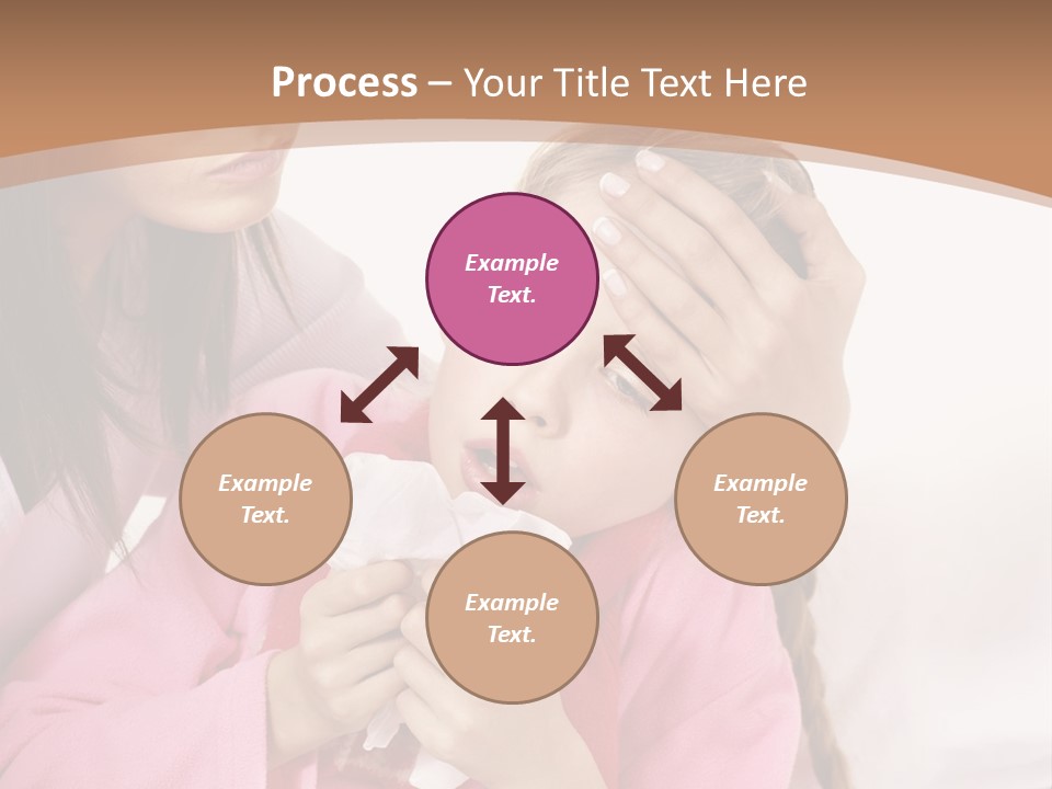 Little Girl Girl Pain PowerPoint Template