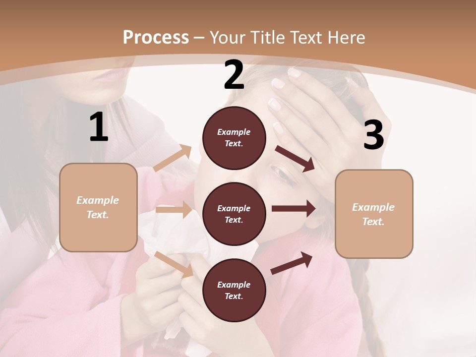 Little Girl Girl Pain PowerPoint Template