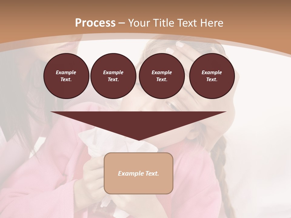 Little Girl Girl Pain PowerPoint Template