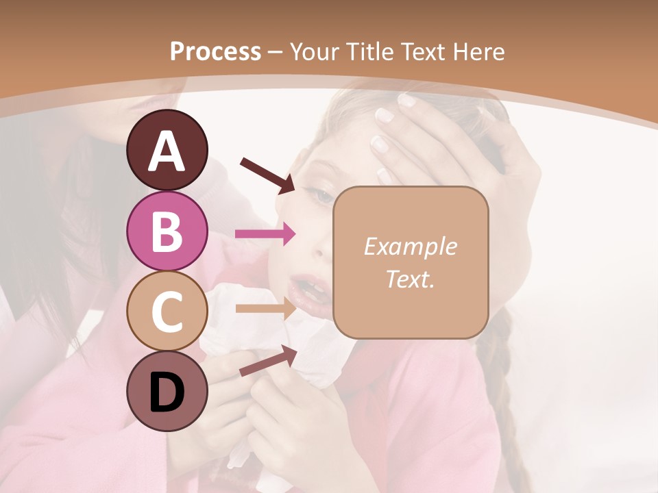 Little Girl Girl Pain PowerPoint Template