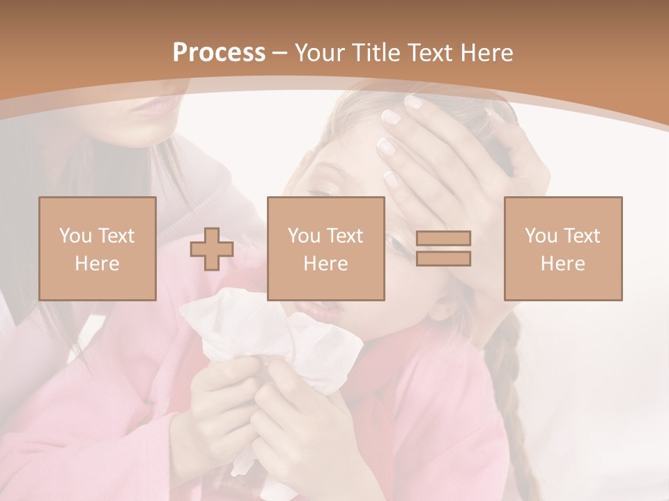 Little Girl Girl Pain PowerPoint Template