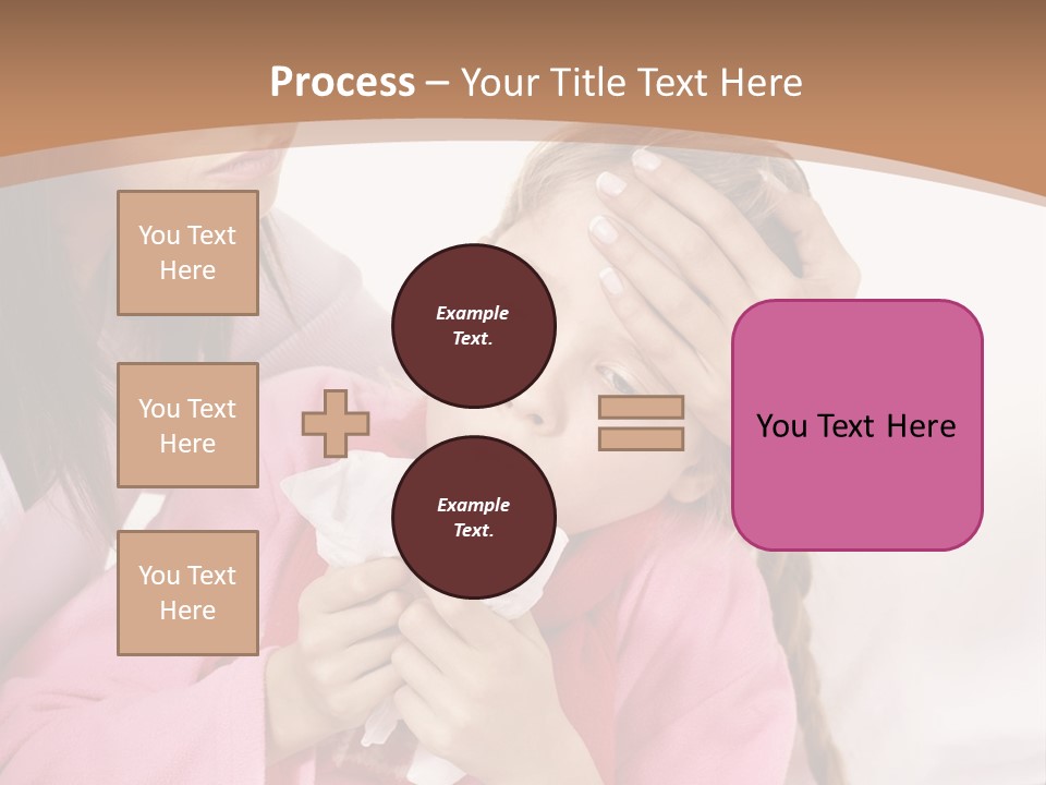 Little Girl Girl Pain PowerPoint Template