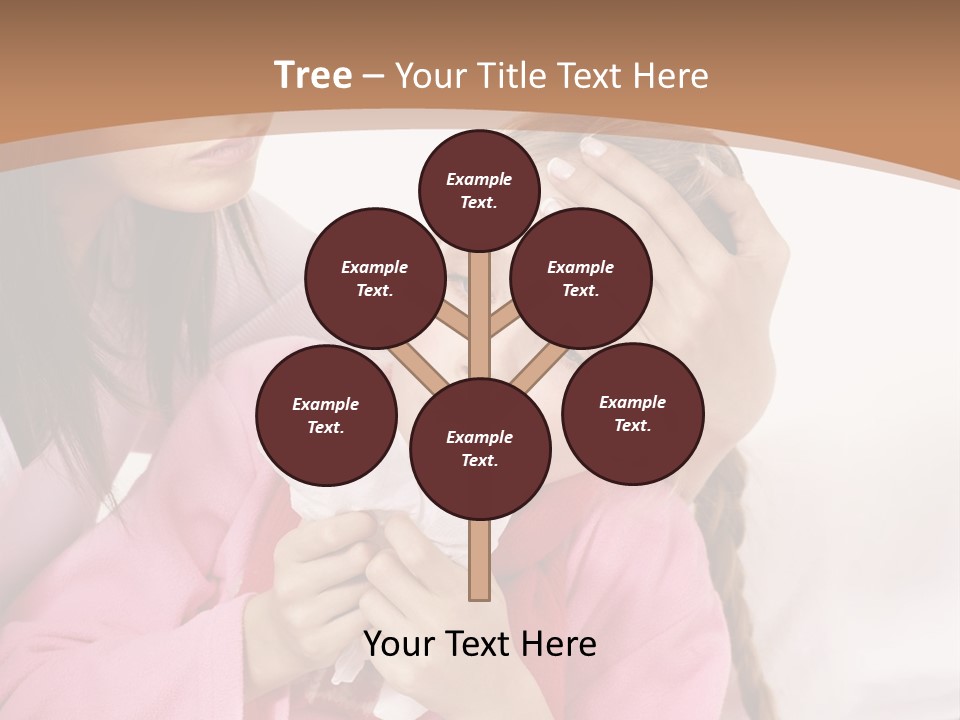 Little Girl Girl Pain PowerPoint Template