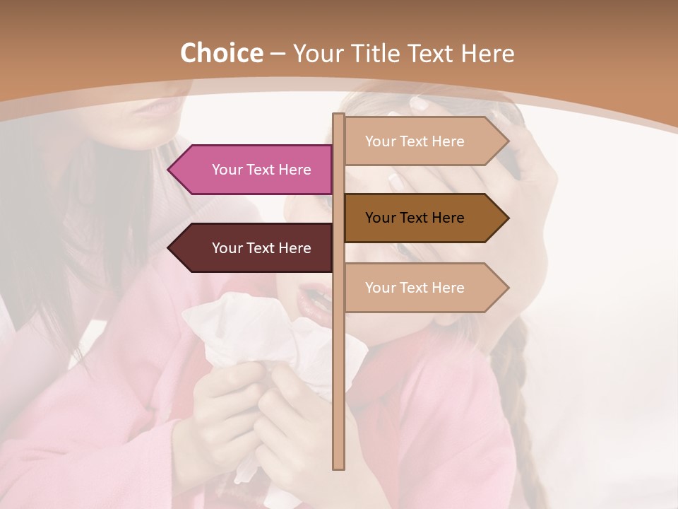 Little Girl Girl Pain PowerPoint Template