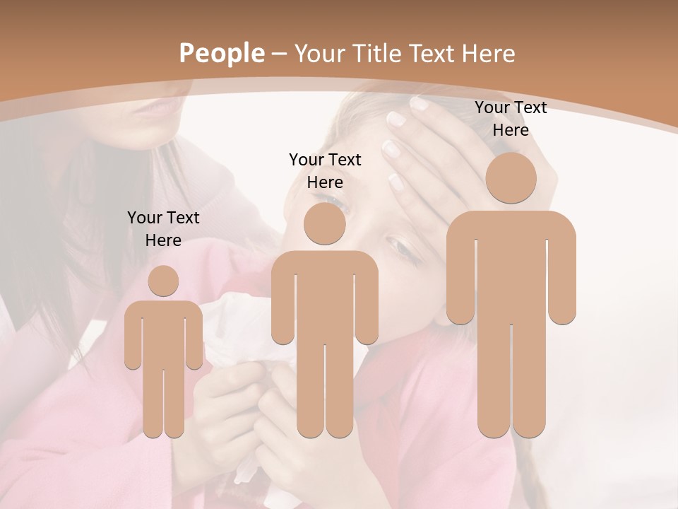 Little Girl Girl Pain PowerPoint Template