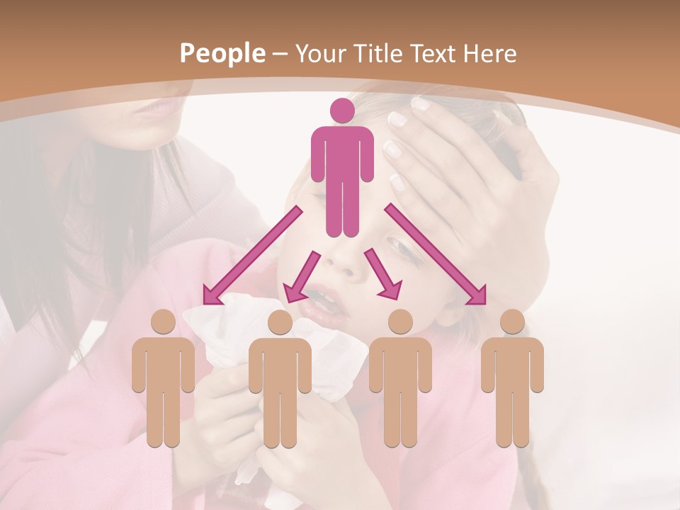 Little Girl Girl Pain PowerPoint Template