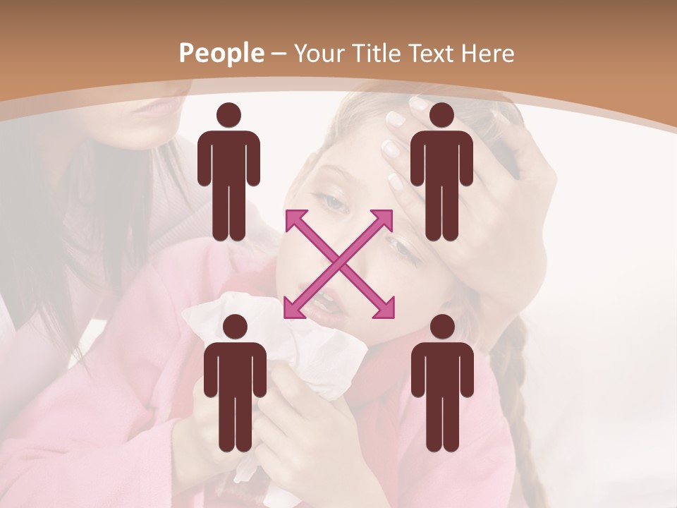 Little Girl Girl Pain PowerPoint Template