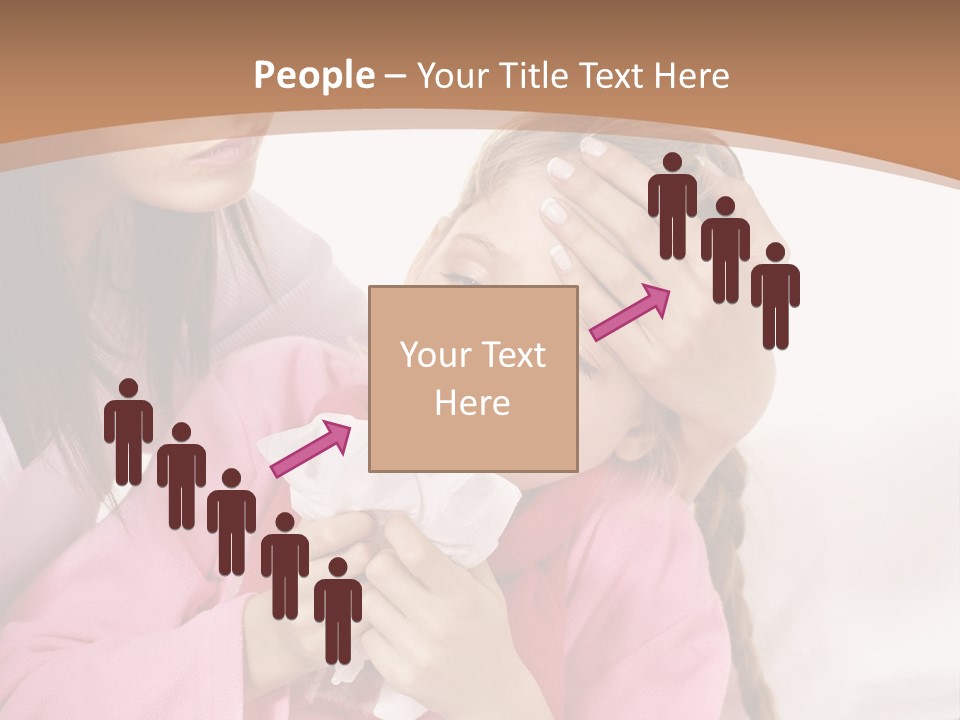 Little Girl Girl Pain PowerPoint Template