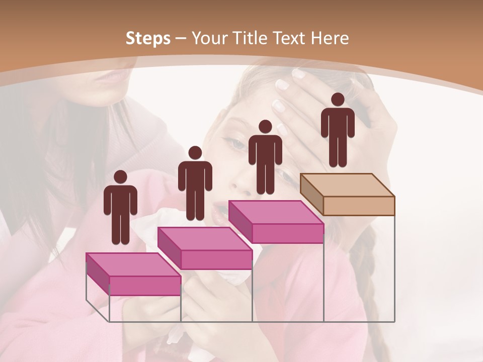 Little Girl Girl Pain PowerPoint Template