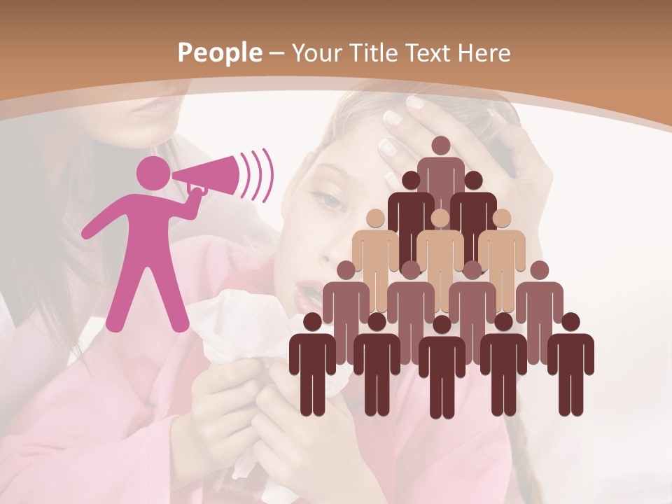 Little Girl Girl Pain PowerPoint Template