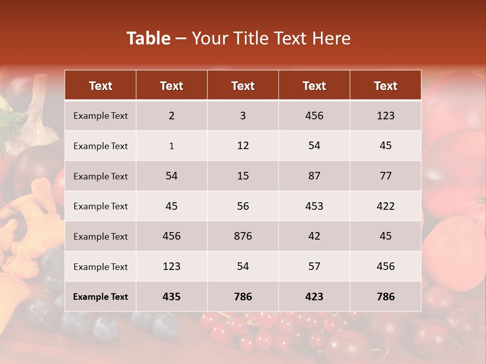 Zucchini Currant Courgette PowerPoint Template