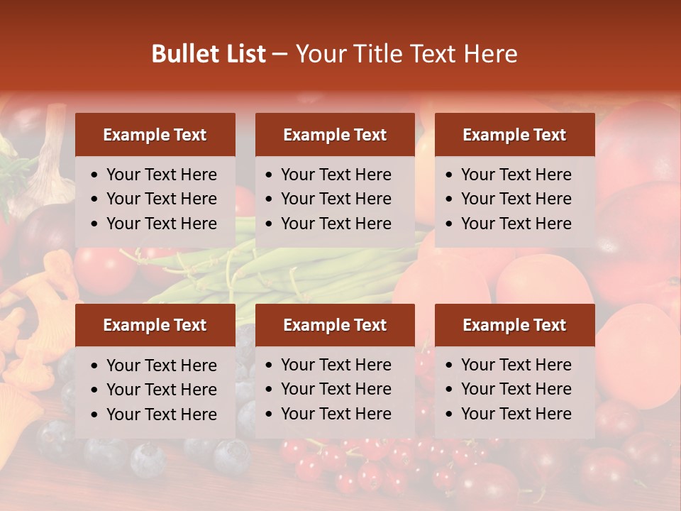 Zucchini Currant Courgette PowerPoint Template