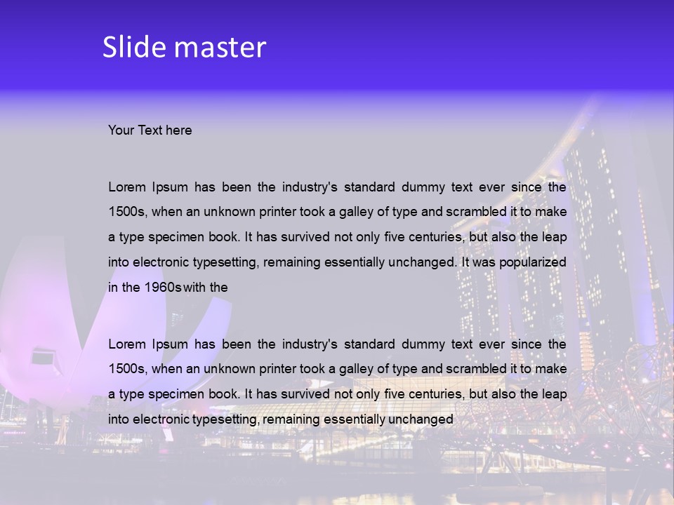 Skyline Sky Tourism PowerPoint Template
