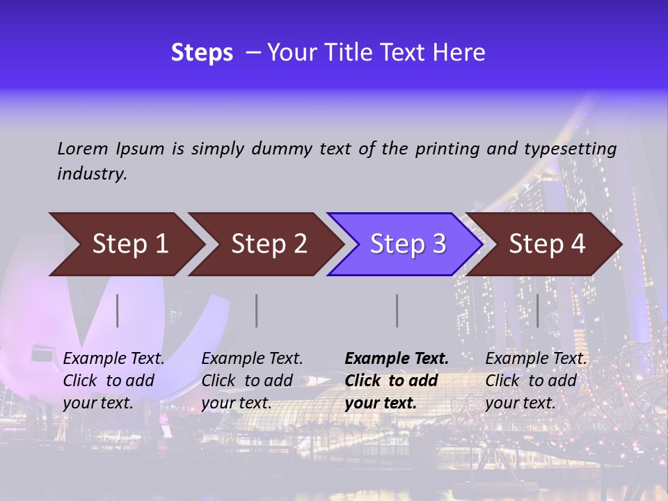 Skyline Sky Tourism PowerPoint Template