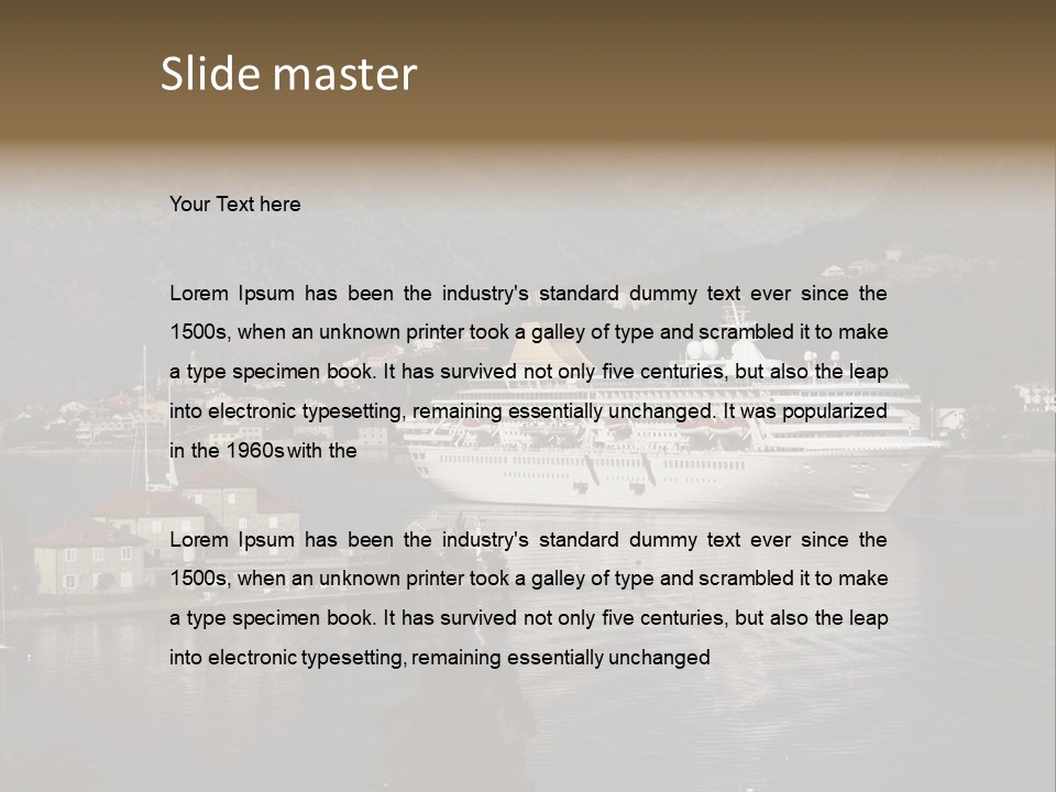 Vacation Leisure Luxury PowerPoint Template