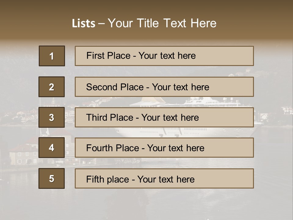 Vacation Leisure Luxury PowerPoint Template