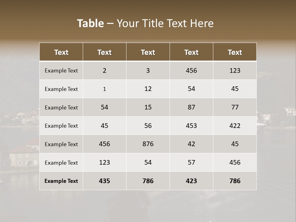 Vacation Leisure Luxury PowerPoint Template