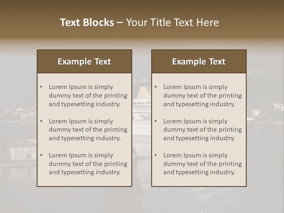 Vacation Leisure Luxury PowerPoint Template