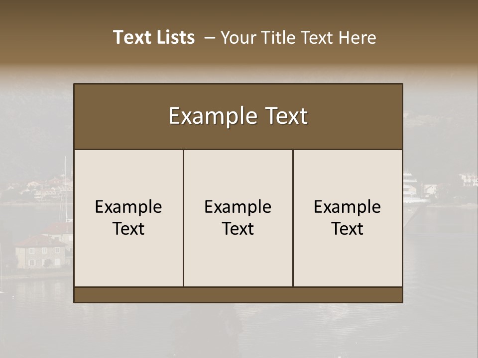 Vacation Leisure Luxury PowerPoint Template