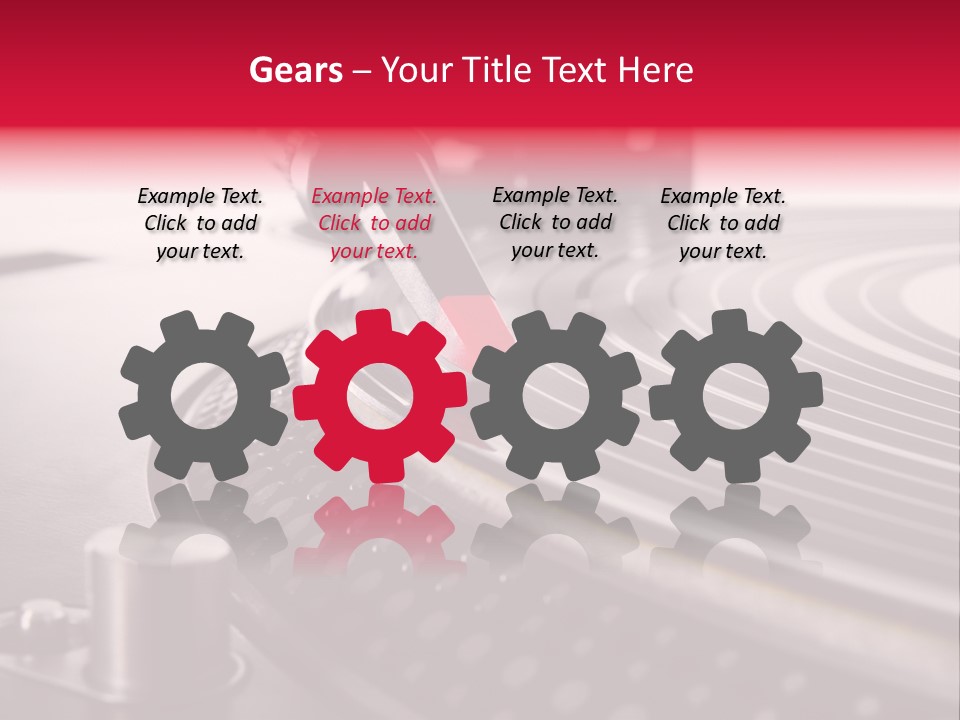 Single Technology White PowerPoint Template