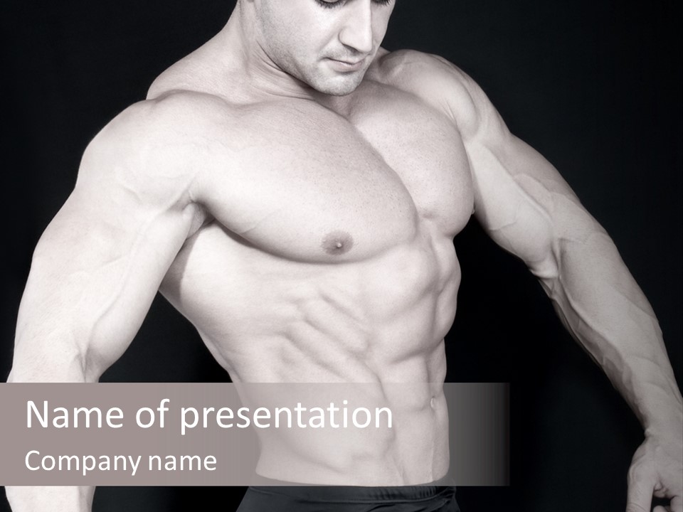 Caucasian Healthy Young PowerPoint Template