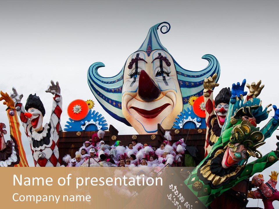 Cars Clown Holiday PowerPoint Template