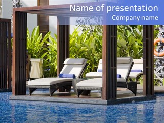 Vacation Paradise Property PowerPoint Template