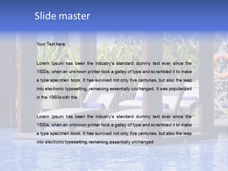 Vacation Paradise Property PowerPoint Template