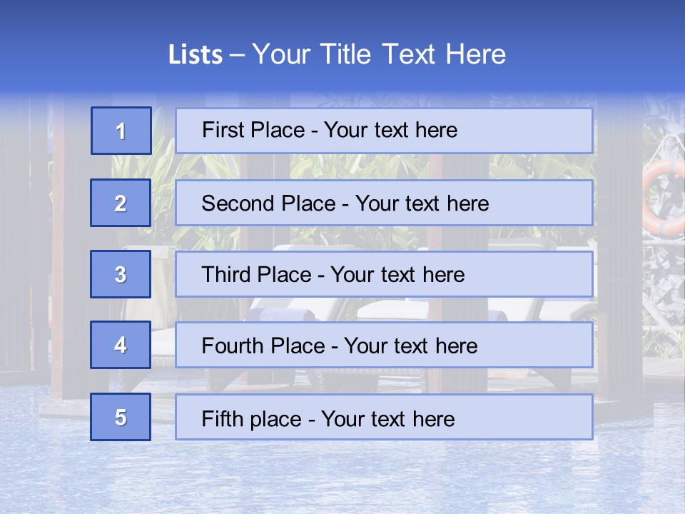 Vacation Paradise Property PowerPoint Template