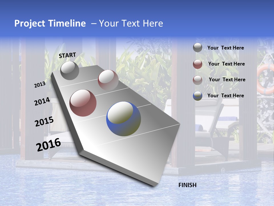 Vacation Paradise Property PowerPoint Template