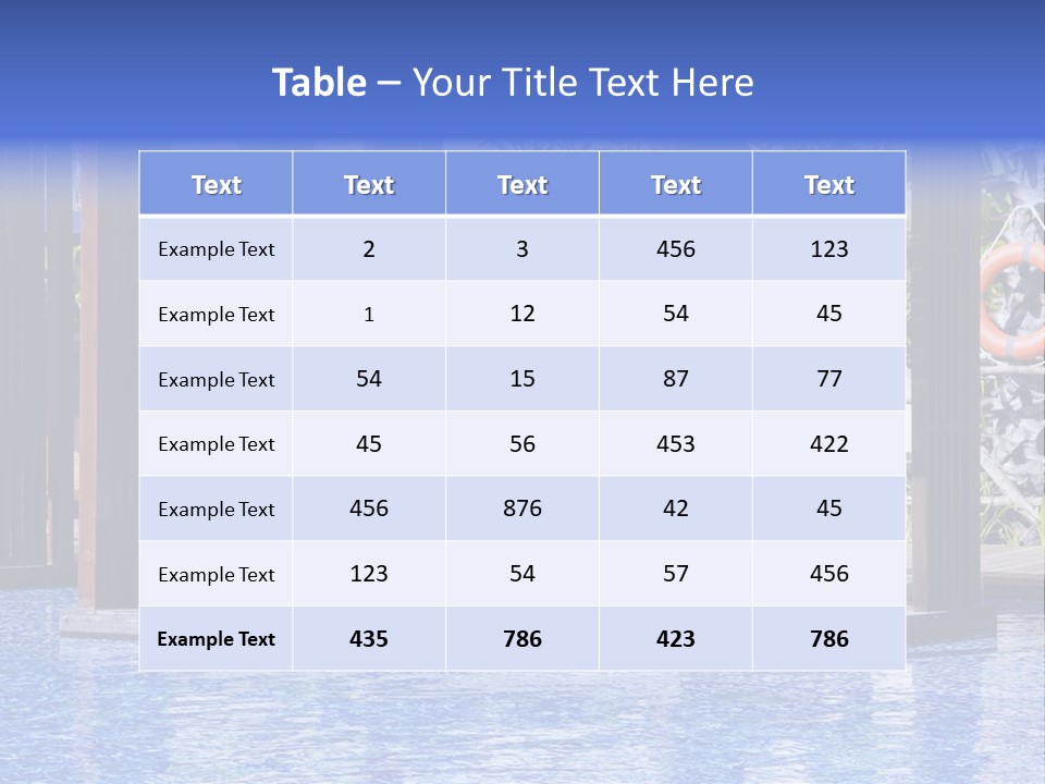 Vacation Paradise Property PowerPoint Template