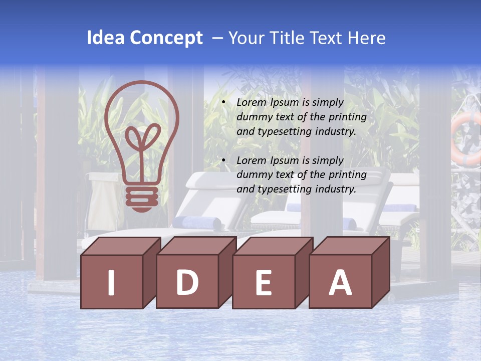 Vacation Paradise Property PowerPoint Template