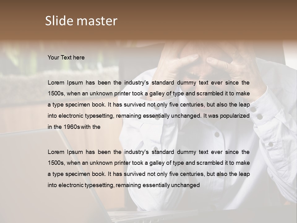 Clinching Furious Burnout PowerPoint Template