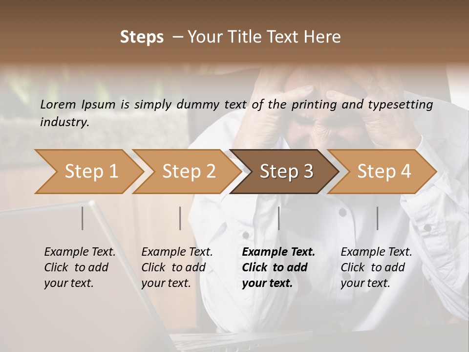 Clinching Furious Burnout PowerPoint Template