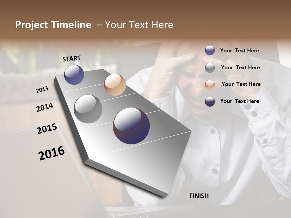 Clinching Furious Burnout PowerPoint Template