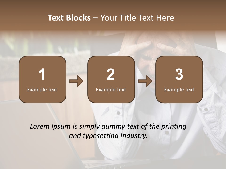 Clinching Furious Burnout PowerPoint Template