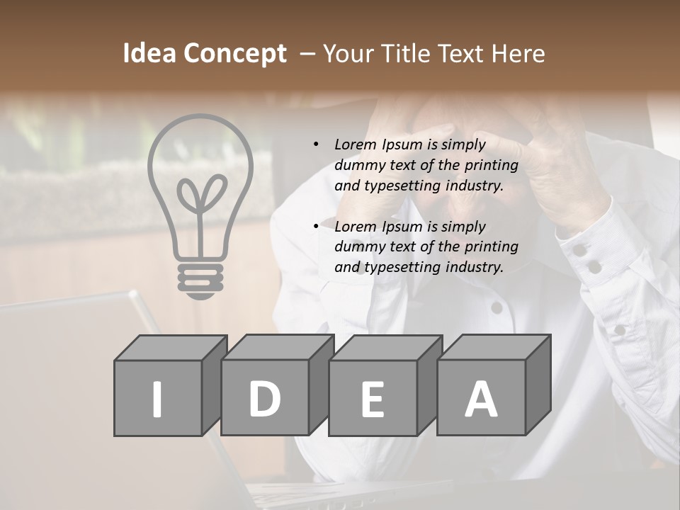 Clinching Furious Burnout PowerPoint Template