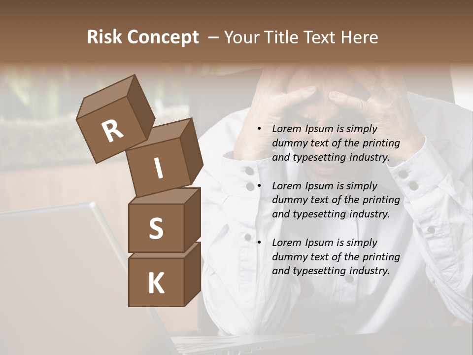 Clinching Furious Burnout PowerPoint Template