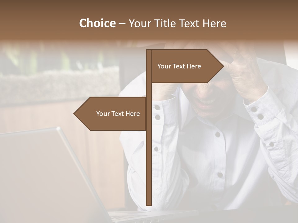 Clinching Furious Burnout PowerPoint Template