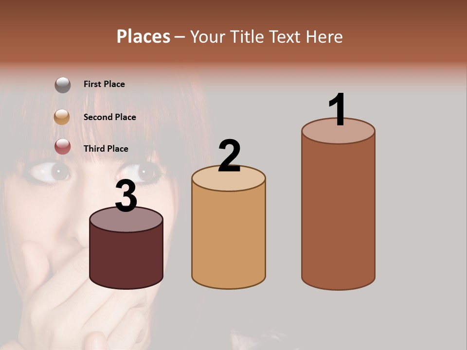 Girl Dark Scared PowerPoint Template