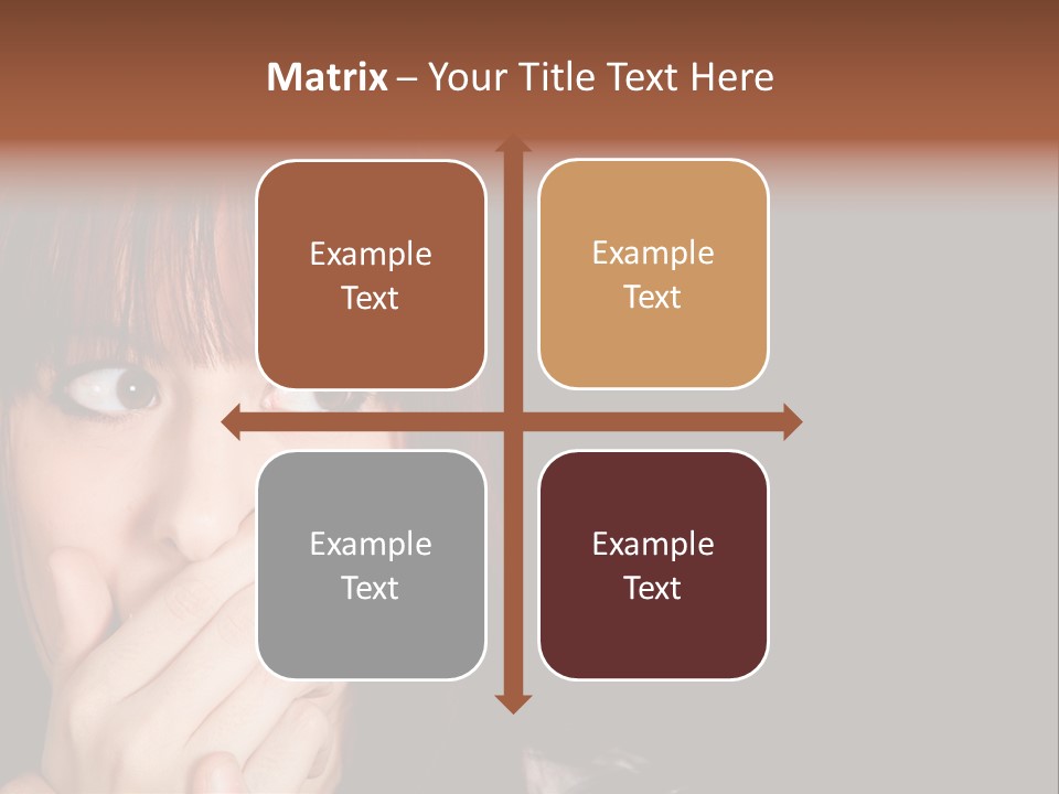 Girl Dark Scared PowerPoint Template