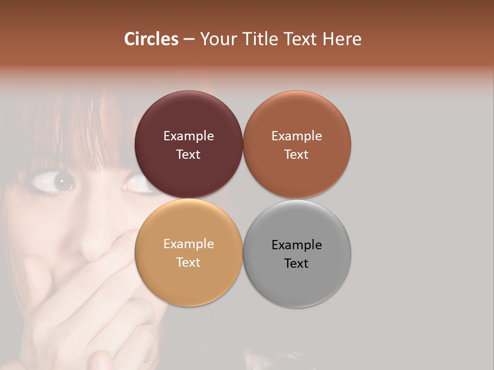 Girl Dark Scared PowerPoint Template