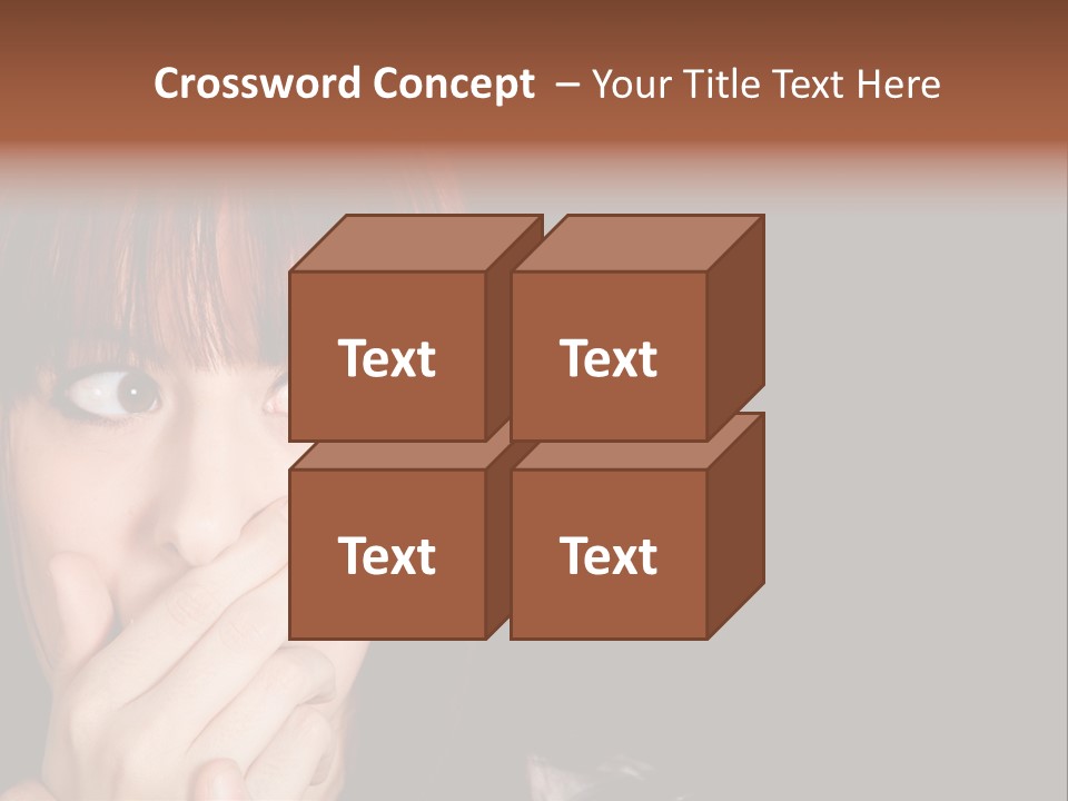 Girl Dark Scared PowerPoint Template