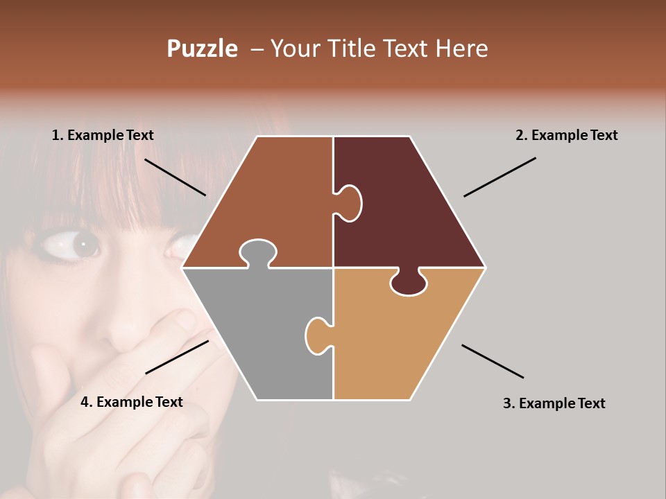 Girl Dark Scared PowerPoint Template