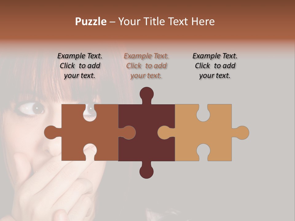 Girl Dark Scared PowerPoint Template