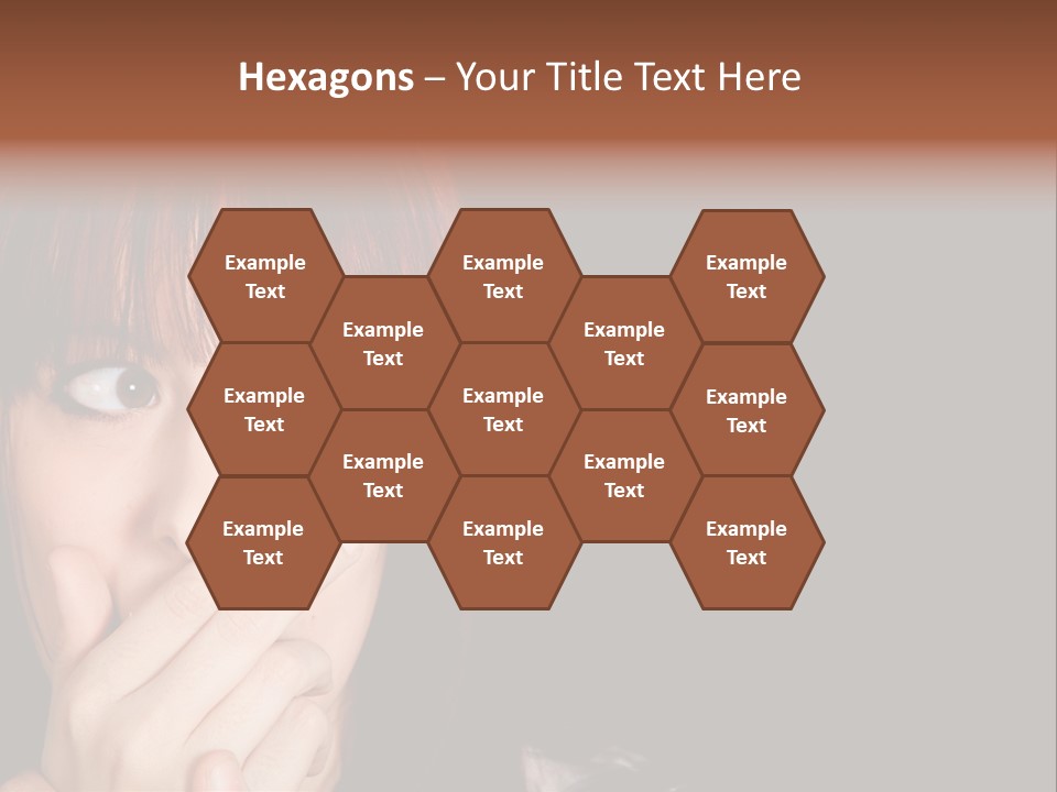 Girl Dark Scared PowerPoint Template