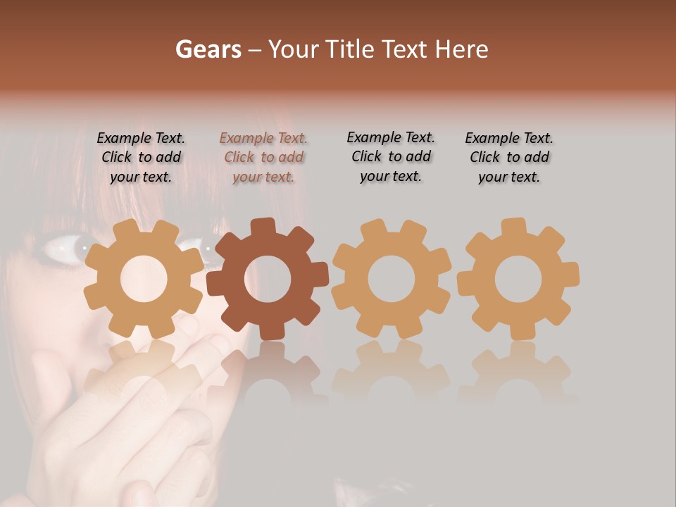 Girl Dark Scared PowerPoint Template