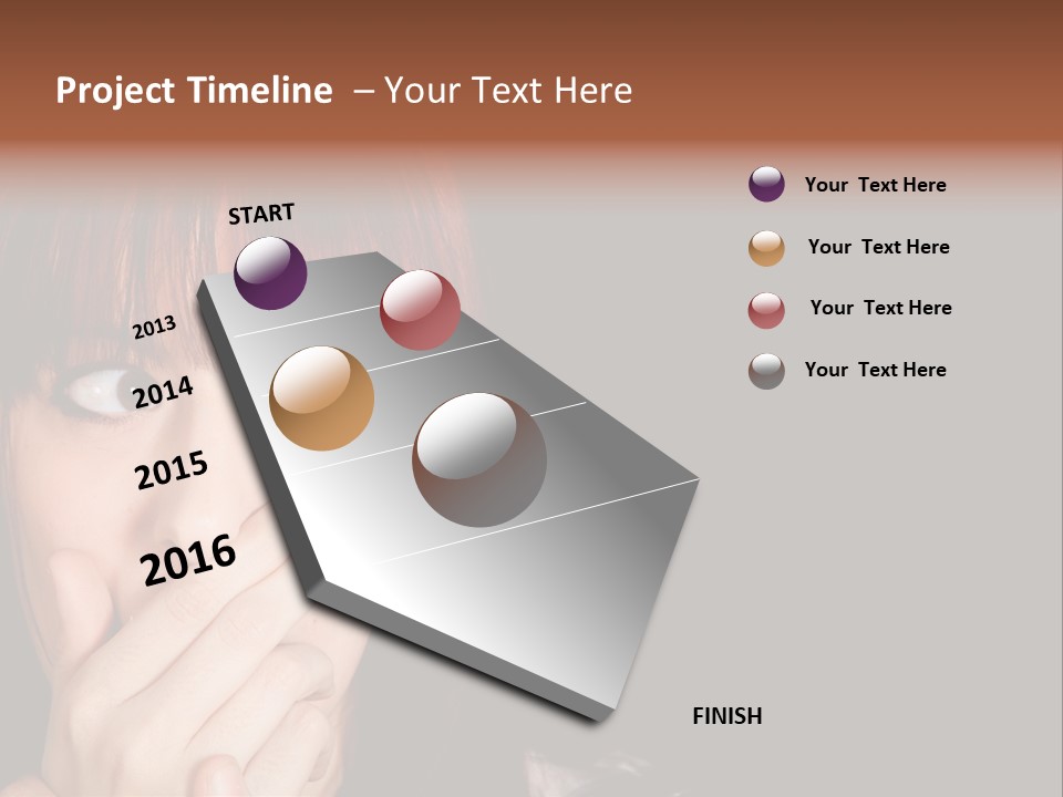 Girl Dark Scared PowerPoint Template